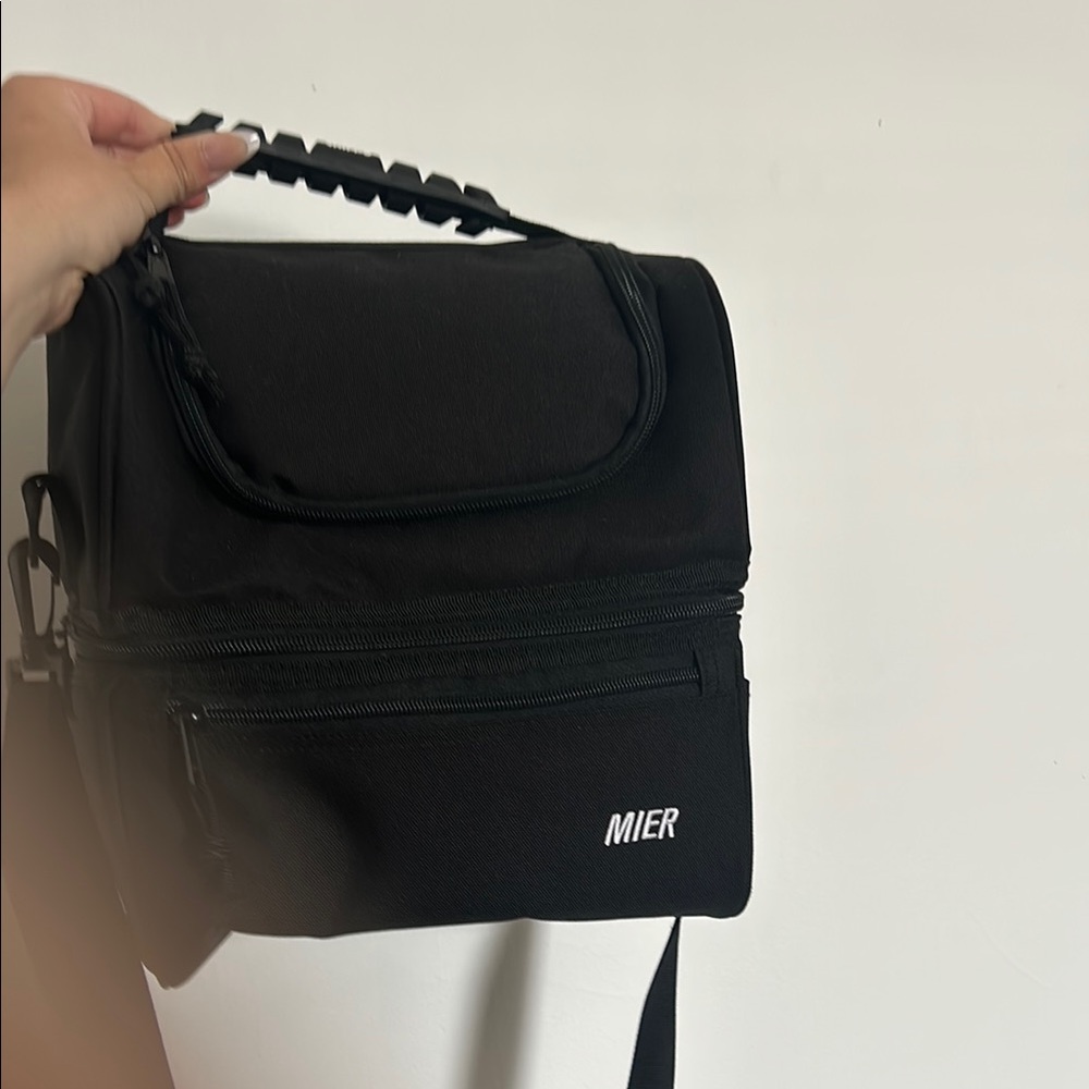 MIER Black Toiletry Bag for Men
